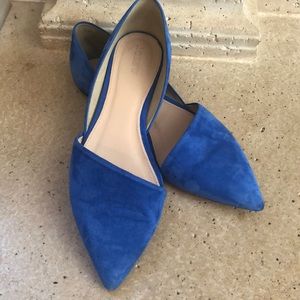 J. Crew D’Orsay flats. Blue. 10.